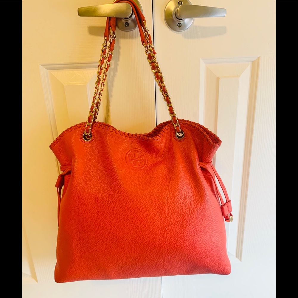 Orange Tory Burch Tote